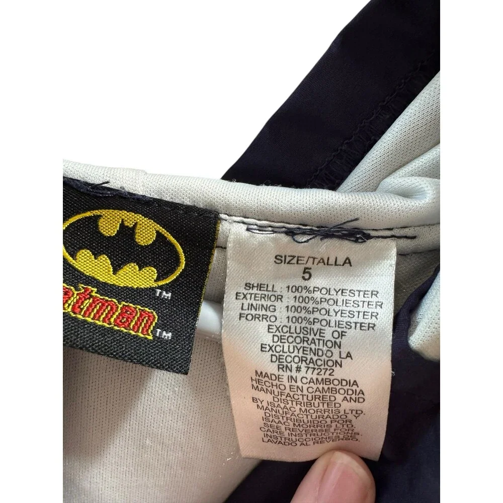 Y2K 2008 Batman Windbreaker Kids Jacket Size 5T
